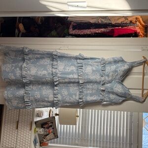 Revelry Blue and White Floral Dress